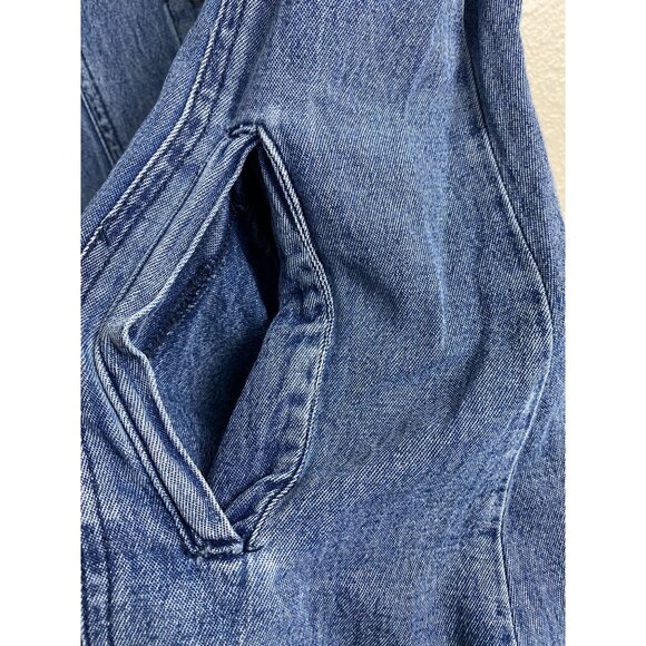 Skyline Collection Blue Sleeveless Button Up Denim Top Women size XL Classic - Picture 9 of 15